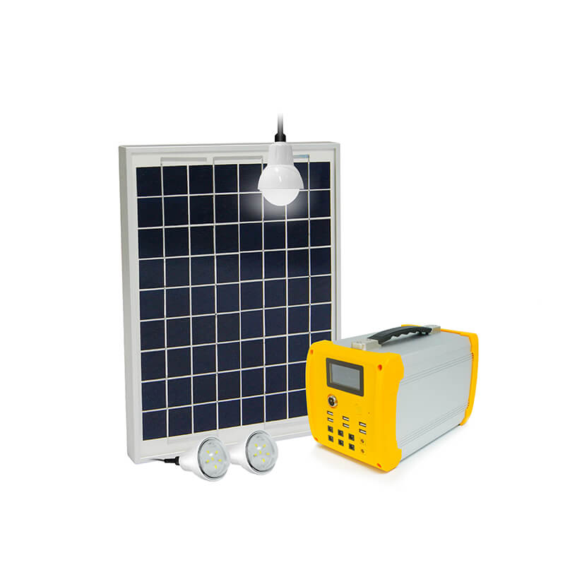Generador solar portátil Sistema de iluminación para acampar al